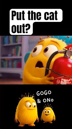 Put the Cat Out Misunderstanding with Gogo and Ono #entertainment #cartoon #funny #trending #fun