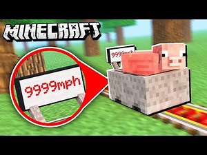 How to Make FASTEST MINECART EVER! (9999 blocks/second)