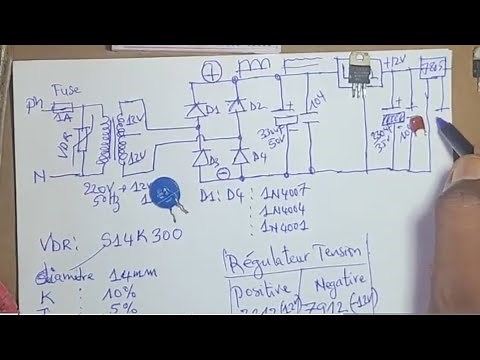 Design of a 5V and 12V Regulated Power Supply: Schematic, Regulators and Calculations!