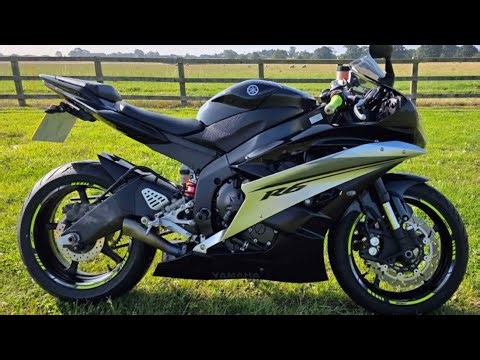 YAMAHA YZF R6 2007 AKRAPOVIČ MEGAPHONE Exhaust System Sound (Walkaround, Pure Sound) HD