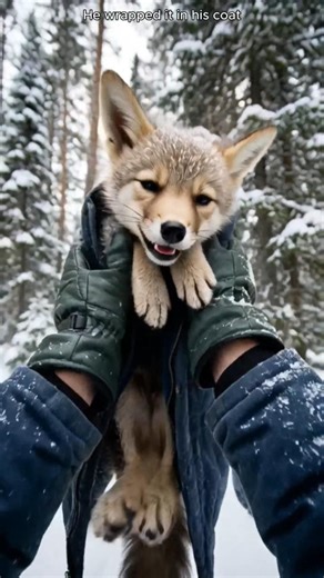 Injured Baby Fox Rescue 🦊 Attacked Cub Saved and Cared For #shorts #animals #wildlife