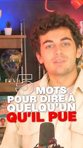 Mentionne qqn en commentaires 😇 5 mots pour dire à quelqu’un qu’il pue avec du vocabulaire poussé ! #cesarcultureg #cultureg #apprendre | César - Culture G