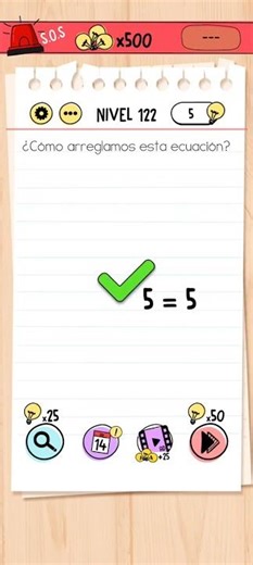 Nivel 122 Brain test