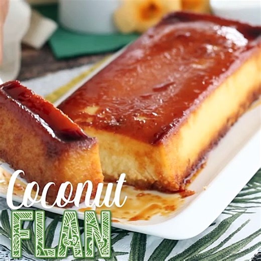 Coconut flan - video recipe !