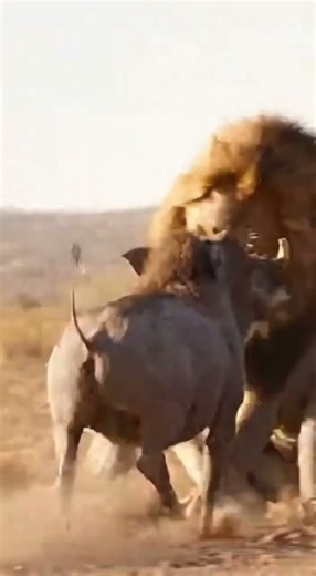 Lion vs. Warthog: The King's Biggest Mistake! 🦁🐗 (Revenge of the Prey)