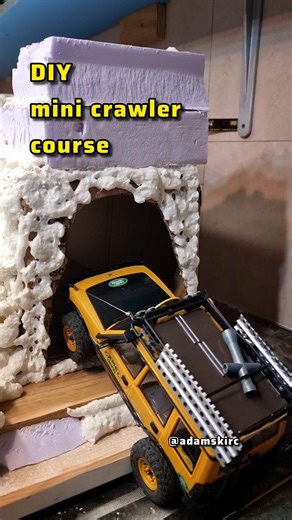 DIY indoor mini crawler course for 1:24 scale rc trucks #fcx24m #fms #scx24 #axial
