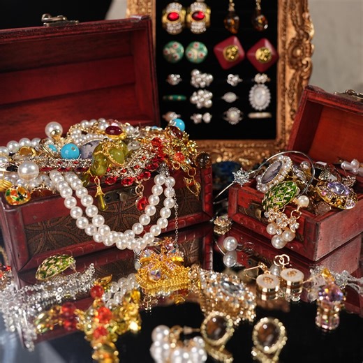 French Vintage Jewelry Mystery Box | Curated Elegant Surprise Set | Perfect Gift for Parisian Style Lovers & Vintage Enthusiasts,wearableart - Etsy