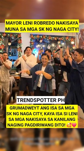 LENI ROBREDO NAKISAYA MUNA SA SAYAWAN NG MGA SK SA NAGA CITY! #lenirobredo #viralshorts #shorts