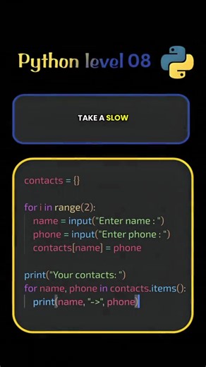 Learn Python level 08 #creatorsearchinsights #viral #viraltiktok #fyp