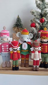 5.2K views · 1.9K reactions | What makes you happy? Yarn, crochet hook, a little bit free time and expansion. Let’s me introduce my big Nutcracker-Mouse King collection. Pattern by me @rnata6744. https://rnata.etsy.com Rnata.com #rnata #craft #amigurumi #crochetdoll #crochettoys #crochetaddicted #dollmakers #crochetaddiction #christmas #nutcracker #kingmouse #christmasgiftideas #christmasinjuly #christmaspresents | RNata | Facebook