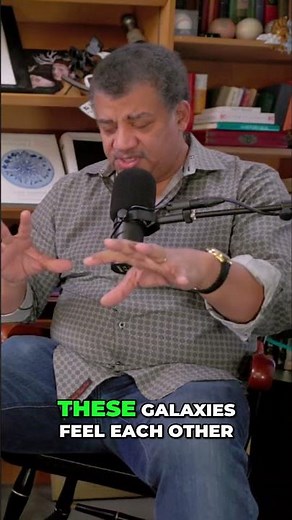 Galaxies Colliding: Universe Expansion vs. Gravity Explained #shorts #neildegrassetyson