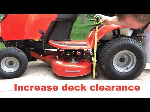 How to increase deck lift on Simplicity lawn tractor #2: Frame side