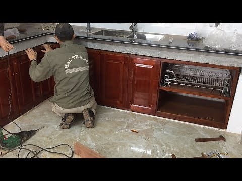 Woodworking Project With Square Room Under Kitchen // How To Make Under Cabinet With Modern Drawers