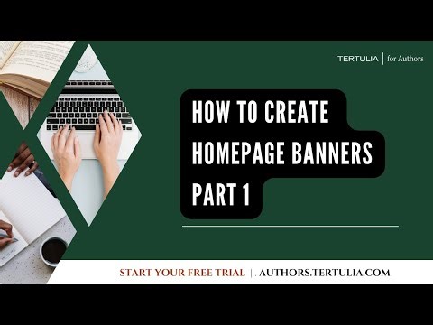Creating Engaging Homepage Book Banners on Your Author Website 📚 Tertulia Tutorial