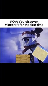 Caine First Time Playing Minecraft #tadc #gltich #caine