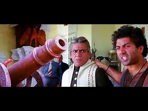 बापजी तुझे तोप से उड़ा दूंगा | नरसिम्हा : अंतिम सीन | Narsimha Climax | Sunny Deol | Om Puri
