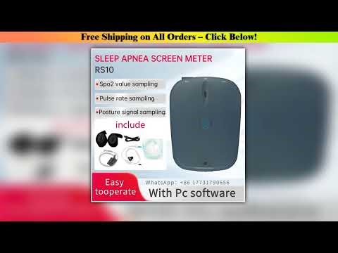 Contec RS10 Sleep Breathing Monitor Spo2-PR, Nasal Respiratory Airflow and Other Physiological