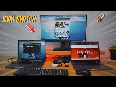 2 Computers + 1 Display and 1 Keyboard and 1 mouse with a KVM Switch 🚀 OREI UKM-201C