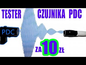 Parking sensor test with a device for PLN 10.