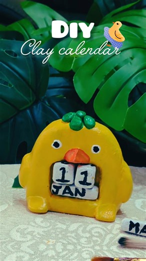 Adorable DIY Clay Calendar 😍 #diy #shorts #viral @Happiness_Craft