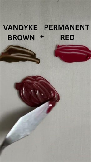 This Brown + Red Mix Looks Illegal 😳 🔥#shortsviral #shorts #shortsfeed #acrylicmixing #satisfying