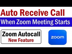 How To Automatically Receive A Call When a Zoom Meeting Starts | Zoom Meeting Call Notification