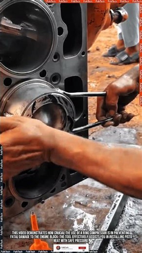 Piston Ring Compressor: Installing Piston Neat Safe Precise #tool #tools #innovation