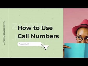 How to Use Call Numbers