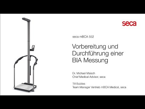 seca mBCA 552 | Vorbereitung und Durchführung einer BIA Messung