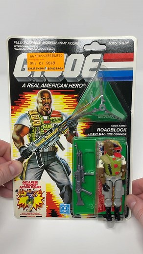 6.1K views · 359 reactions | Check out my Roadblock from GI Joe Series 5 in 1986. Did you guys know Roadblock was a gourmet chef ‍? #hasbro #gijoe #roadblock #sunbow #cartoonseries | Rare Action Figures | Facebook