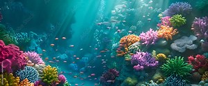Sea Coral Turtle Underwater World Top view for 3d floors water nature fish sea
