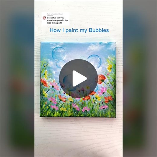 How to Paint Bubbles on Canvas: Acrylic Painting Tutorial