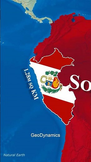 Peru's Geography 🇵🇪 #peru #usa #history #geographythroughmaps #worldmap #facts #geography #canada