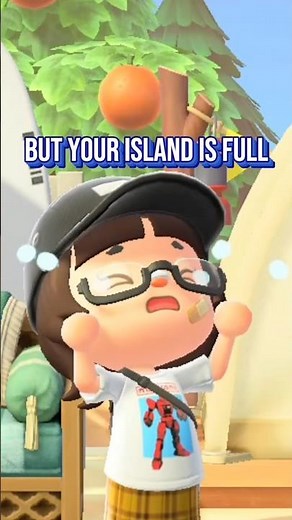 When the campsite visitor is a villager you want but your island is full #animalcrossing #acnh