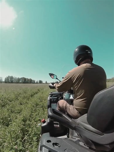 Not just bushes and willows, with Brush cutter 120 ATV PRO you also cut saplings, hay and clover. #rammyatv #quad #fourwheeler #fyrhjuling #atv