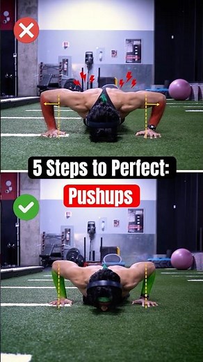 5 Steps to Perfect: Pushups ⚠️ #chest
