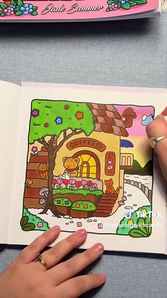 Cozy Café Scene: A Coloring Adventure
