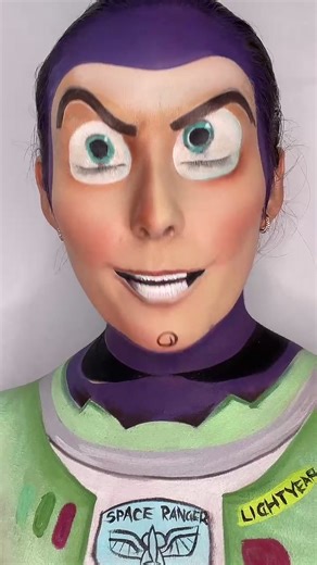 Buzz Lightyear Makeup Transformation Tutorial