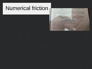 Numerical friction... | Filo