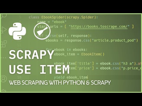 Scrapy Use Items - Storing Data in Items Feilds