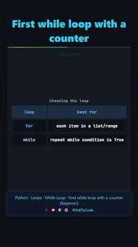 pyb 06 03 01 loops while loop first while loop