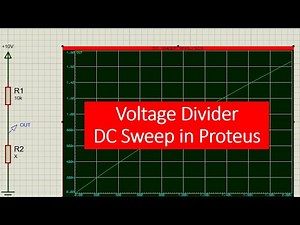 voltage divider circuit in proteus tutorial
