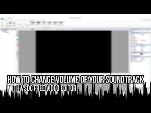 How to change volume of your soundtrack with VSDC Video Editor