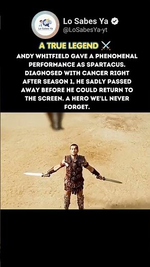 Andy Whitfield: The Eternal Spartacus