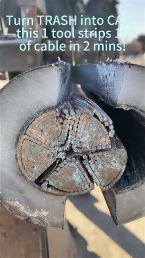 Scrap Cable Hack Turn Trash Into Cash Strips Copper in 2 MINS!