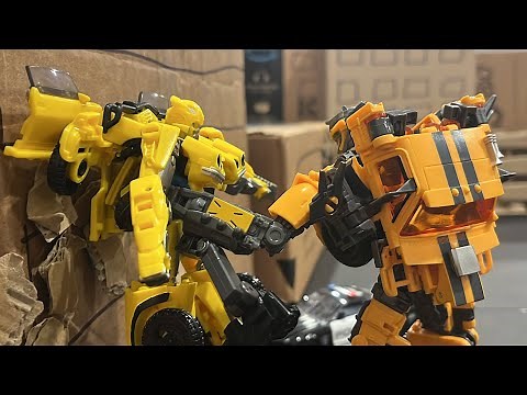 Transformers Rise of The Beasts New York Battle | Bumblebee vs Battletrap (Transformers Stop Motion)