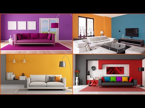 100+ Living Room Colour Combination And Wall Painting Design Ideas | Home Painting Color Combination