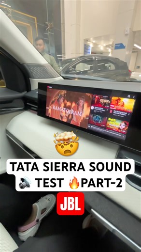 Tata Sierra Sounds Testing with 12 JBL SPEAKER 🔊 VOLUME ONLY 10% 🤯
