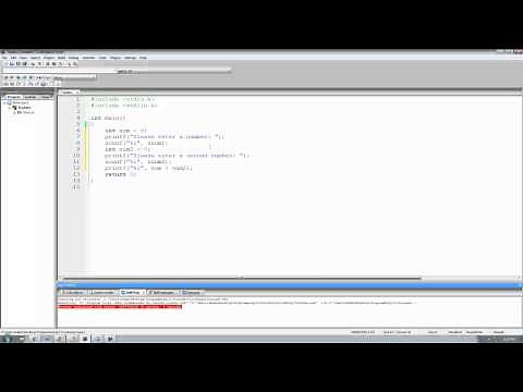 C Programming Tutorial 5, Getting User Input