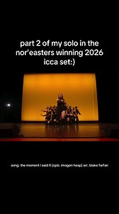 The Moment I Said It — Nor’easters Solo (ICCA 2026)